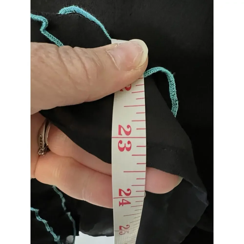 Vintage‎ 90s Y2K Silk Skirt Plus Size 16 Ruffle Chiffon Whimsigoth Fairy Grunge